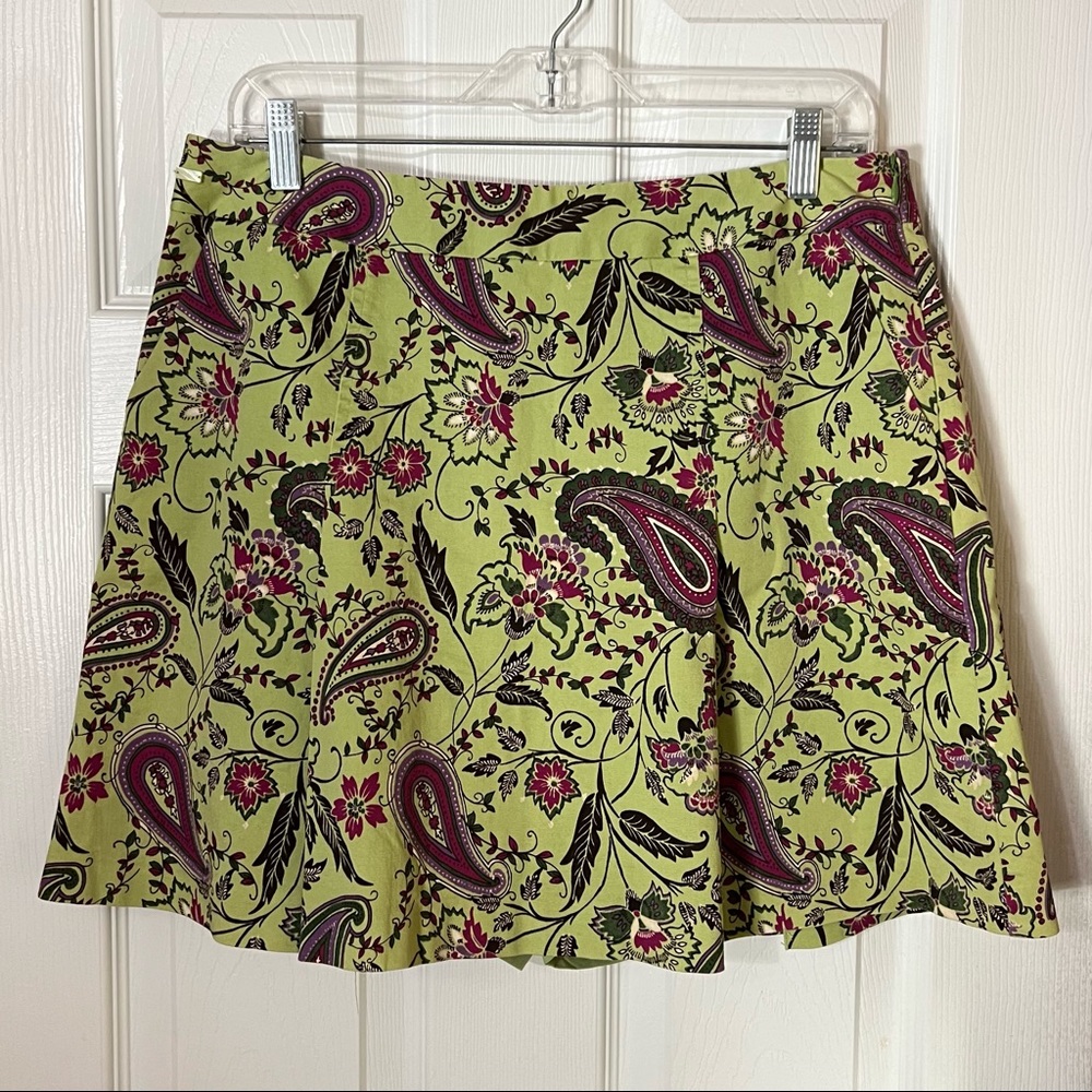 Liz Golf Fit & Flare Skort Liz Claiborne Paisley Floral Size 12 Women’s Large